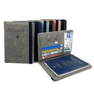 Leather Passport & Card Holder Travel Wallet