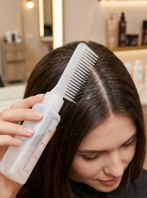 Premium Root Hair Dye Applicator Comb Bottle