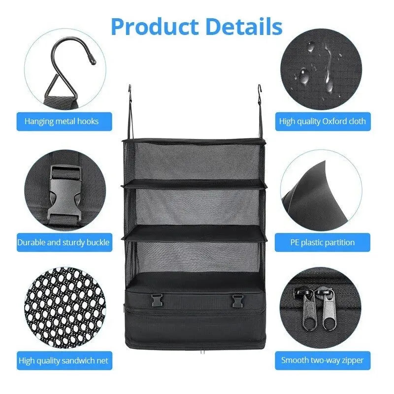 Premium Foldable Packing Shelf Organizer