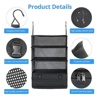 Premium Foldable Packing Shelf Organizer