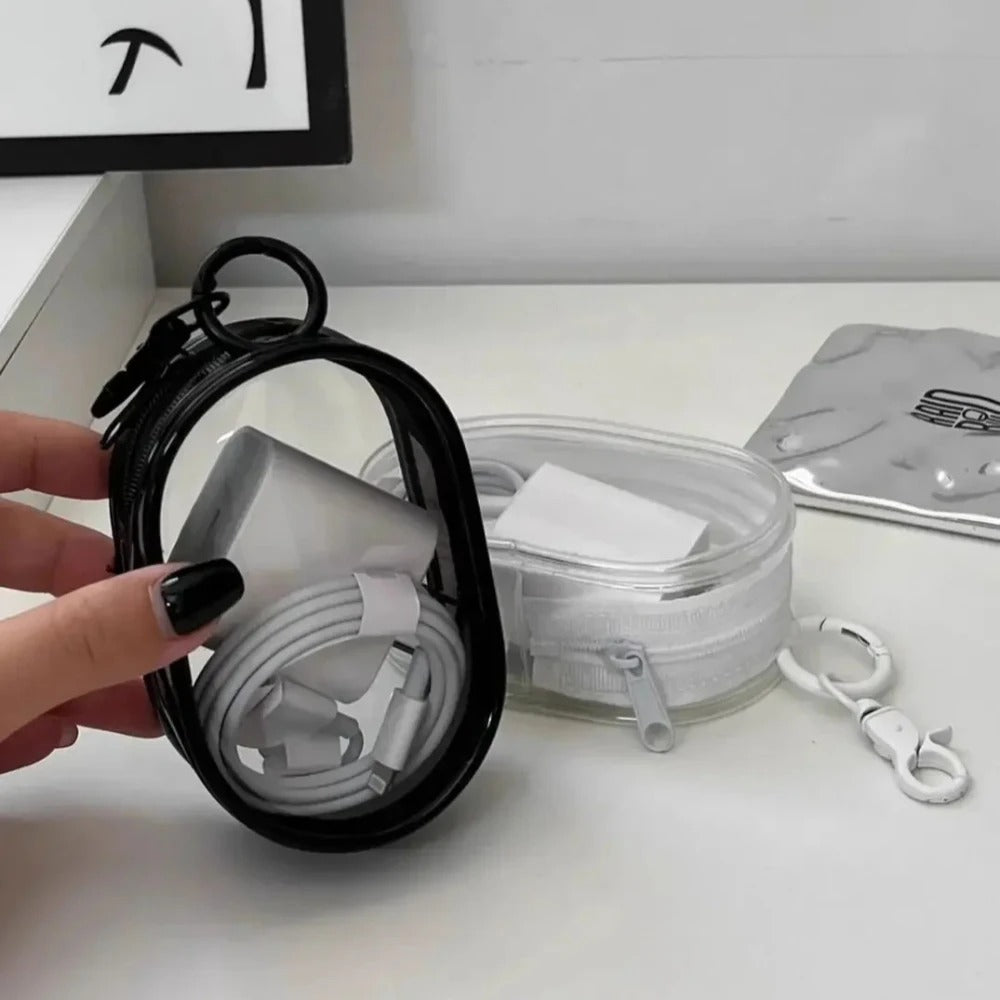 Transparent Keychain Travel Organizer Pouch
