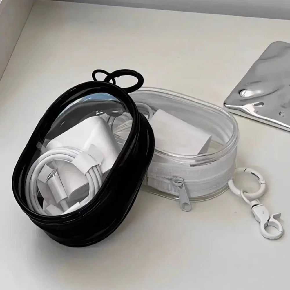 Transparent Keychain Travel Organizer Pouch