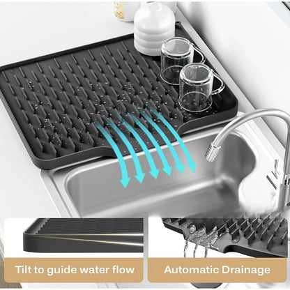 Silicone Dish Drying Mat for Kitchen Counter