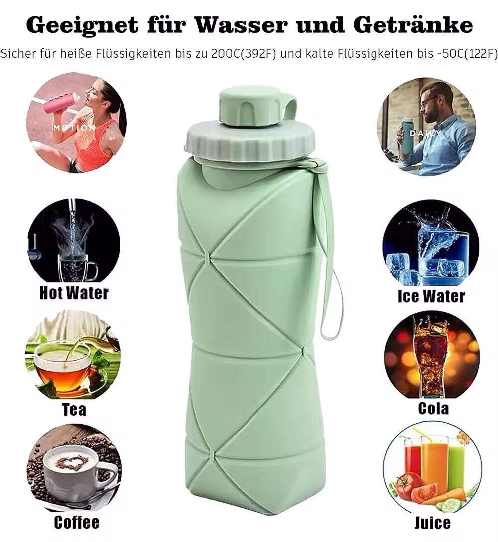 Silicone Foldable Water Bottle