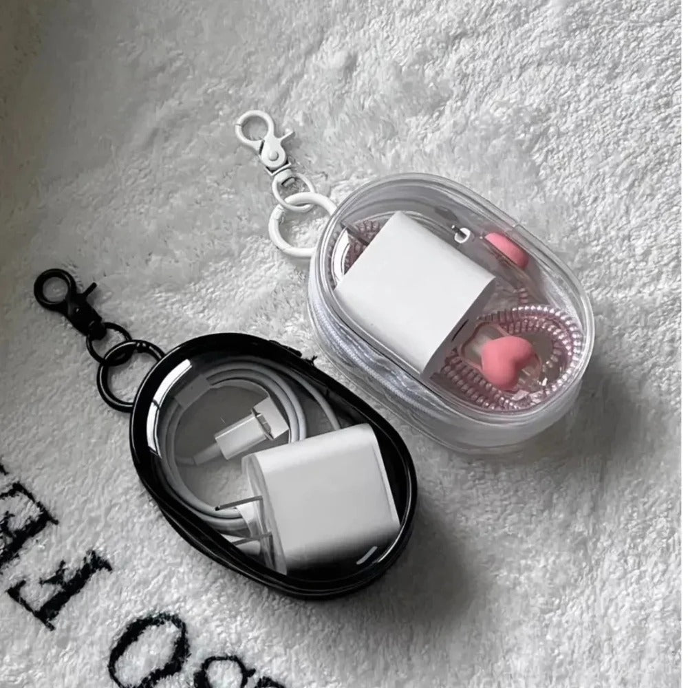 Transparent Keychain Travel Organizer Pouch
