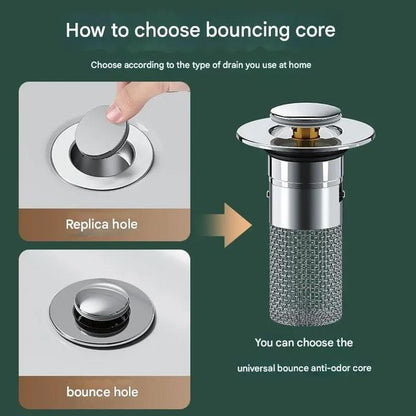 Pop-Up Sink Drain Strainer