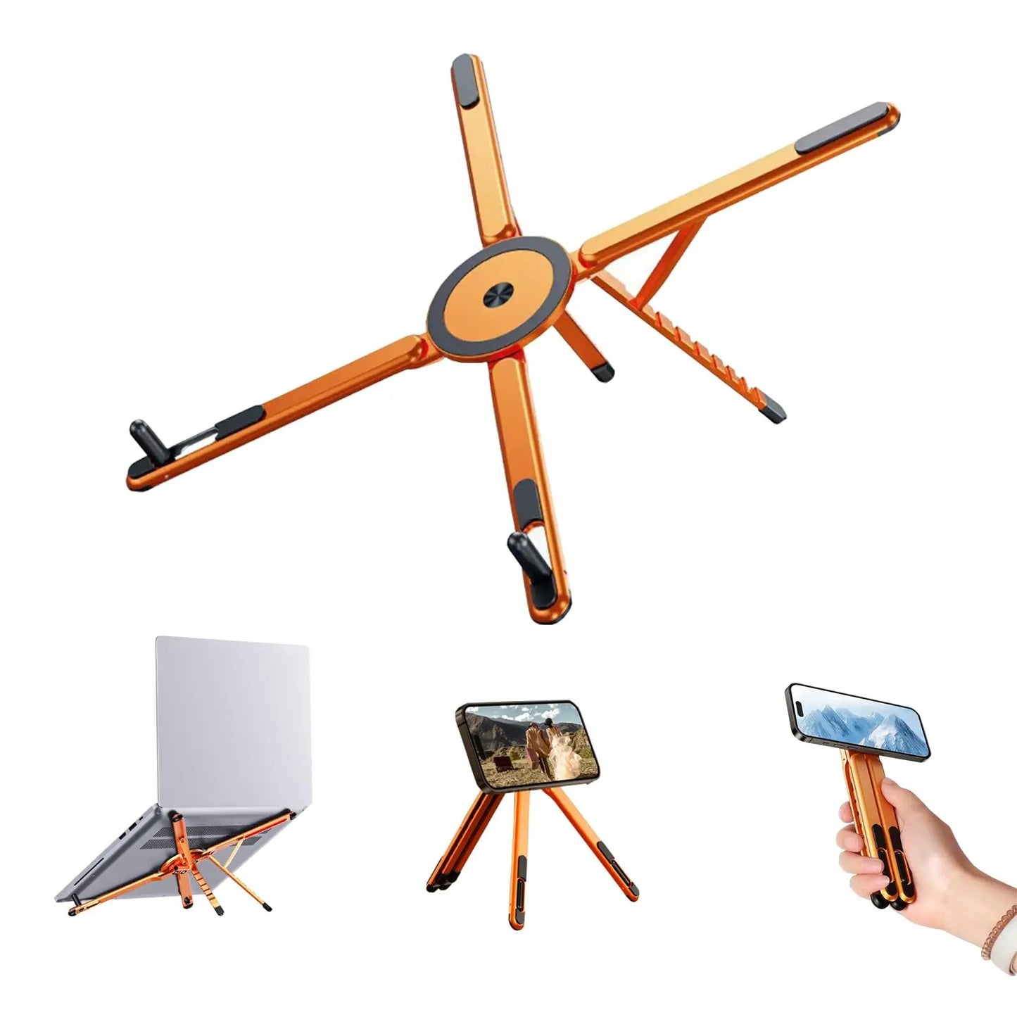 4-in-1 Foldable Magnetic Phone, iPad, MacBook Holder