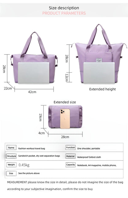 Expandable Travel Duffle Bag