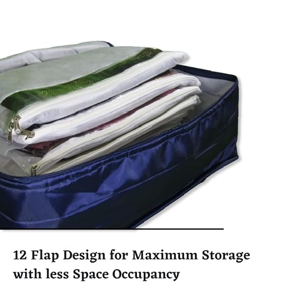 Premium 12-Section Saree & Clothes Organizer