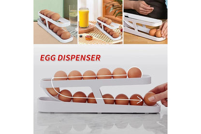 Premium Egg Organizer & Rolling Tray