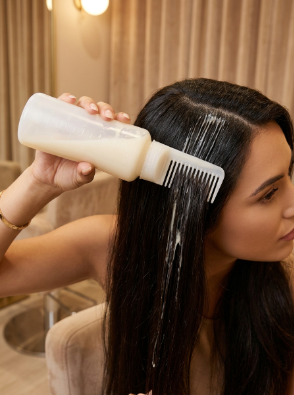 Premium Root Hair Dye Applicator Comb Bottle