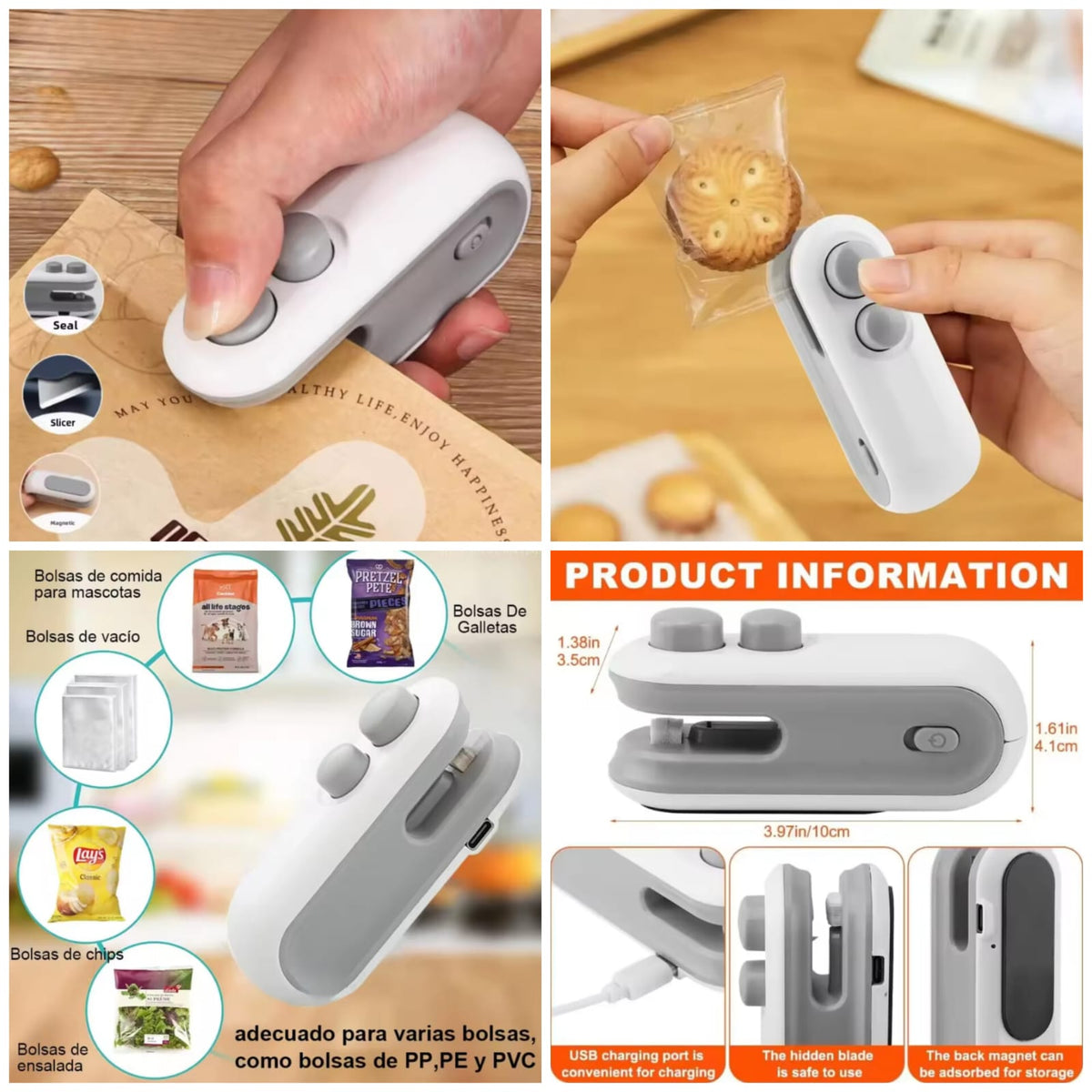 2-in-1 Rechargeable Bag Sealer & Cutter