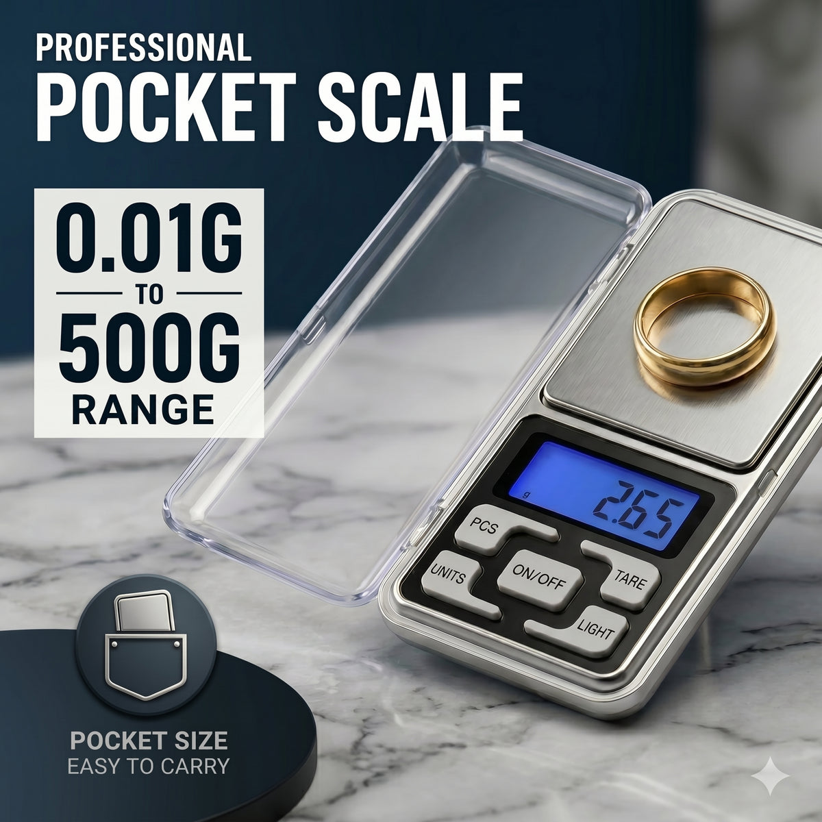 Portable Precision Pocket Scale