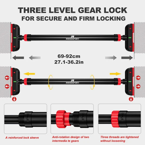 Adjustable Door Pull Up Bar (69–92 cm)