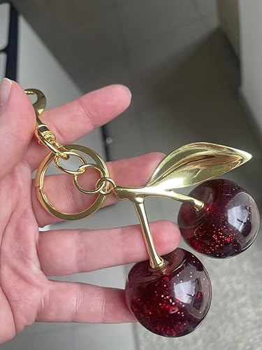 Luxury Cherry Keychain for Bags & Keys