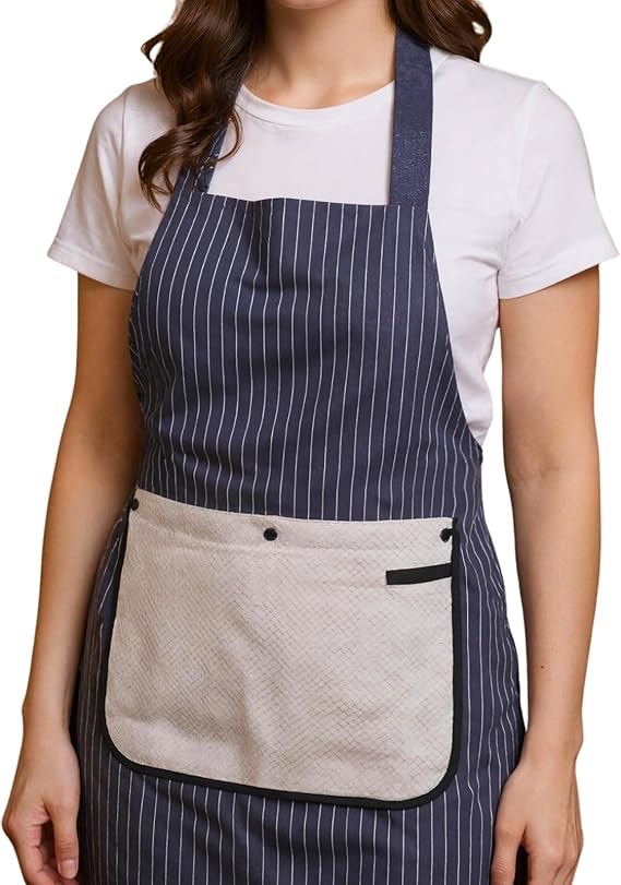 Professional Cross Back Kitchen Apron With Pockets