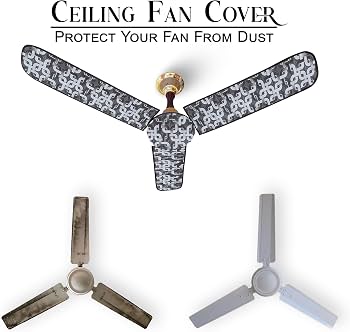 Ceiling Fan Blades &amp; Motor Dust Proof Parachute Covers – 4 Pcs Set