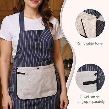 Professional Cross Back Kitchen Apron With Pockets