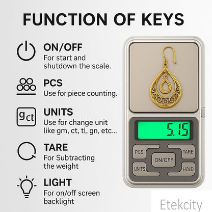 Portable Precision Pocket Scale