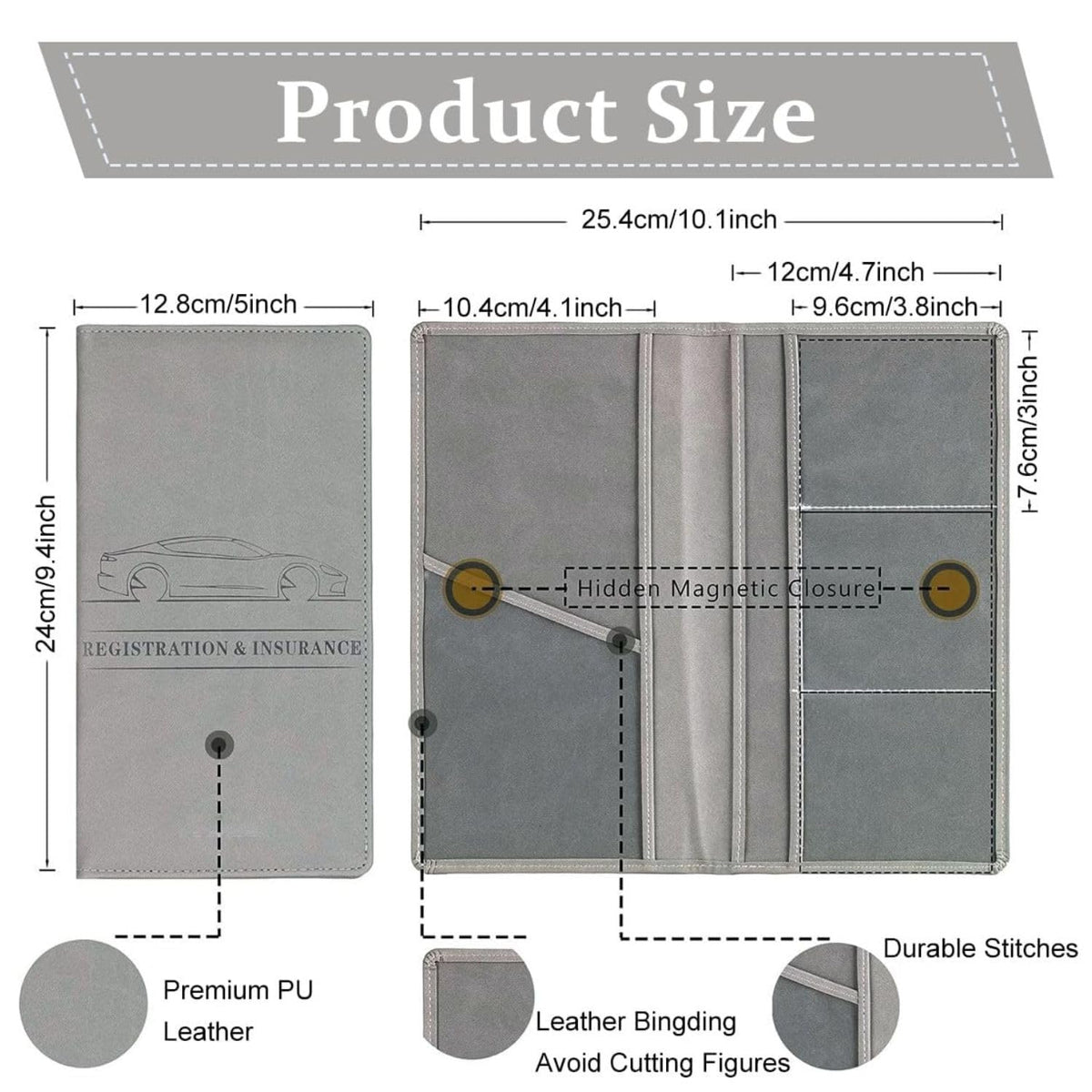 Leather Car Document Holder