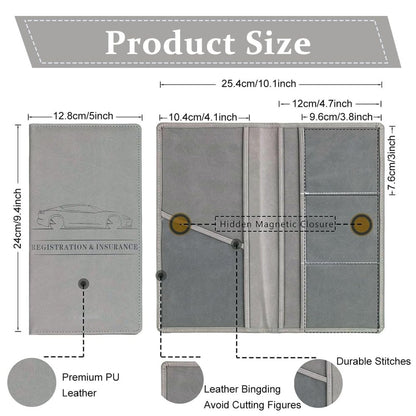 Leather Car Document Holder