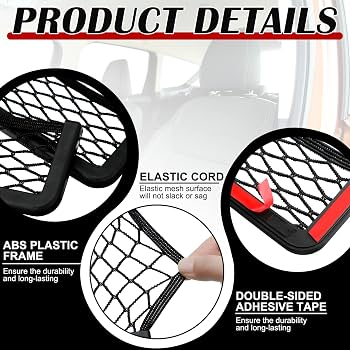 Car Seat Side Mesh Storage Pocket