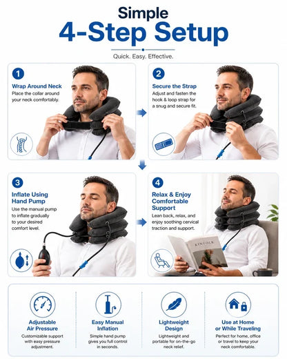 Premium Cervical Spine Traction Neck Pillow