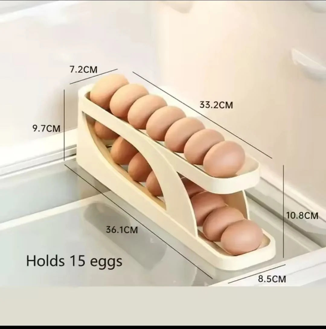 Premium Egg Organizer & Rolling Tray