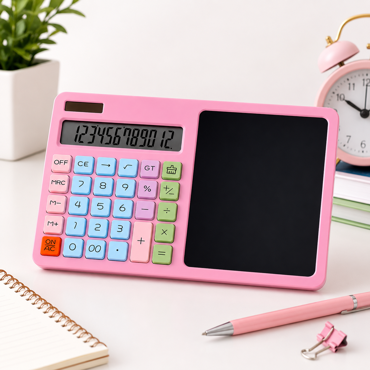 Premium 2-in-1 Calculator & LCD Writing Tablet