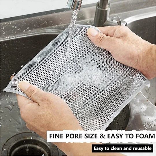 Steel Wire Dish Cloth™ Pack of 10