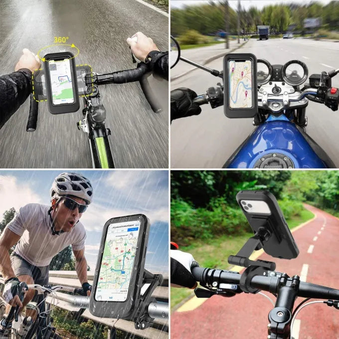 "Ride Rain or Shine: The Ultimate Waterproof Bike Phone Holder