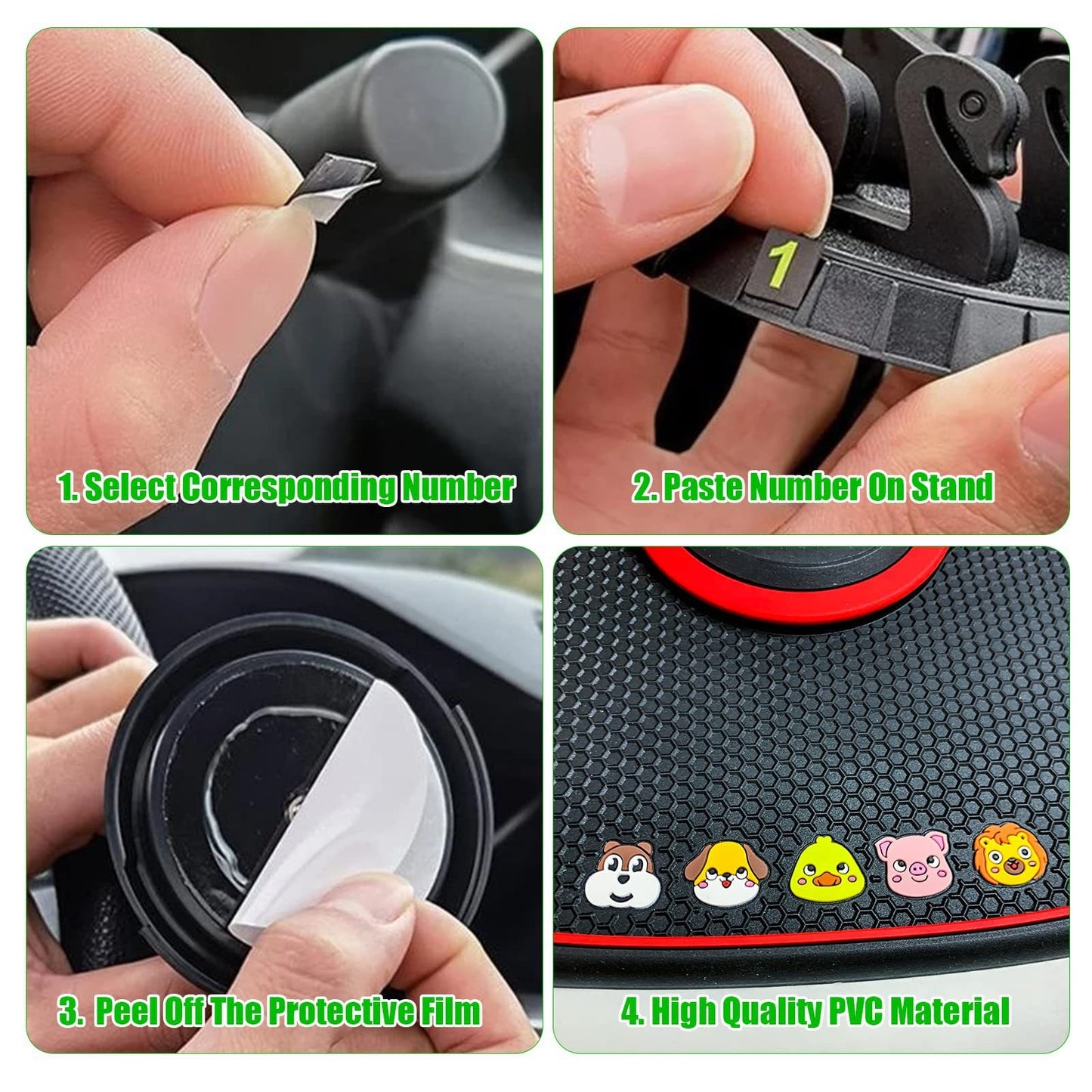 Multi-Functional Car Anti-Slip Mat with 360 Phone Holder