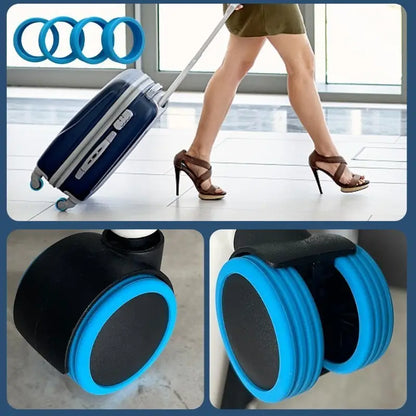 Premium Silicone Suitcase Wheel Covers
