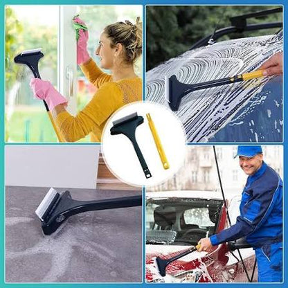 Window Screen Cleaning Brush with Wiper