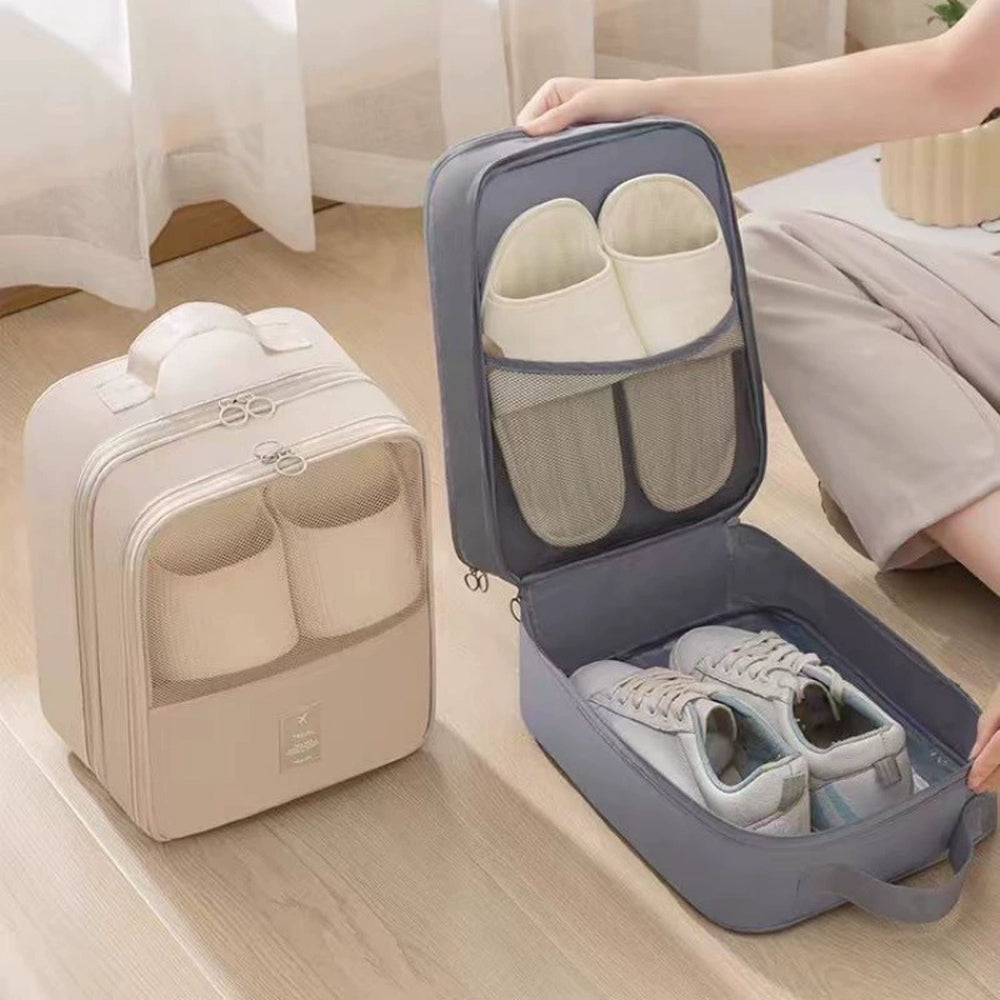 Premium Multi-Compartment Travel Shoe Storage Bag Organizer