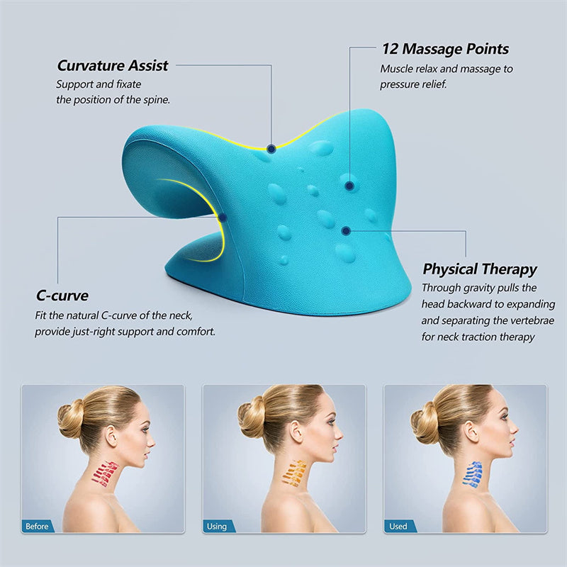 Premium Cervical Neck Stretcher Pillow