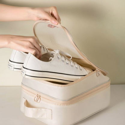 Premium Multi-Compartment Travel Shoe Storage Bag Organizer