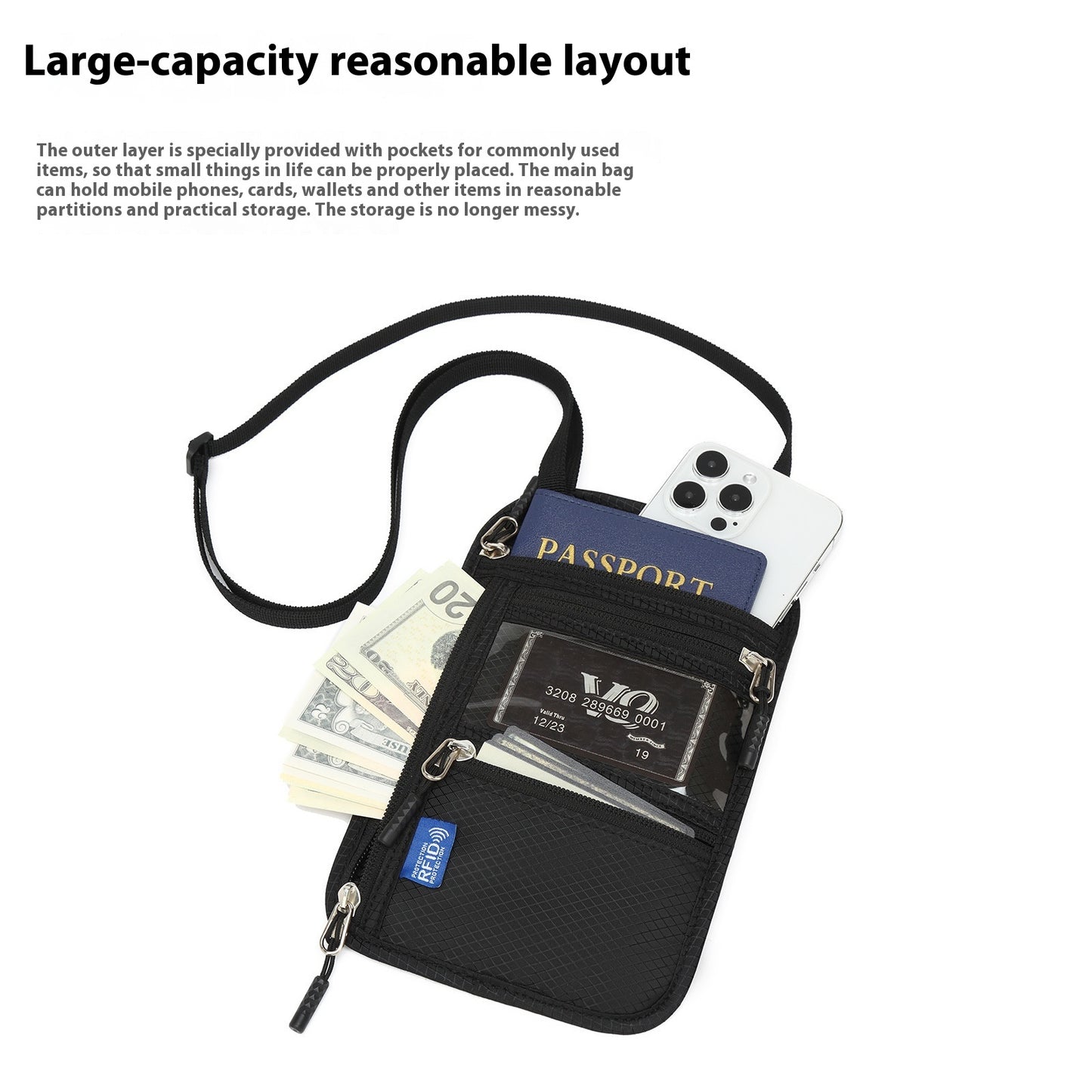 Premium Anti-Theft Neck Travel Pouch