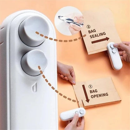 2-in-1 Rechargeable Bag Sealer & Cutter