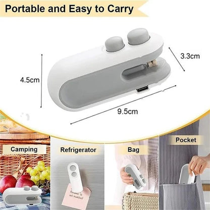 2-in-1 Rechargeable Bag Sealer & Cutter